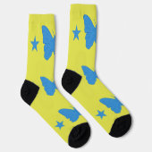 Men crew socks with flag of Bady Bassit, Brazil ソックス (右)