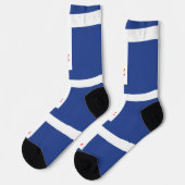 Men crew socks with flag of Toronto, Canada ソックス (左)