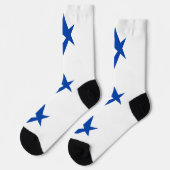 Men crew socks with flag of Toyota City, Japan ソックス (左)