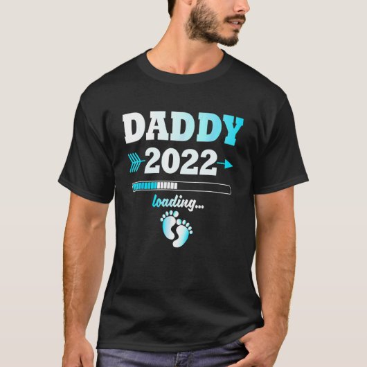 Men Daddy 2022妊婦の父親の子孫をロード Tシャツ (正面)