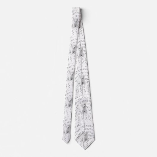 Men Designer Ties Polar Bear ネクタイ (裏面)
