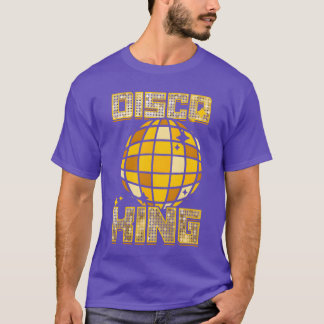 Men Disco King Dancing 70s 80s 90s Music retro Tシャツ