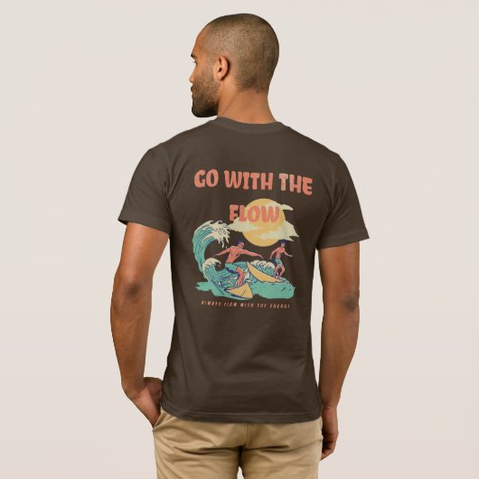 Men Energy Flow Lessons Learn T-Shirt Tシャツ (裏面フル)