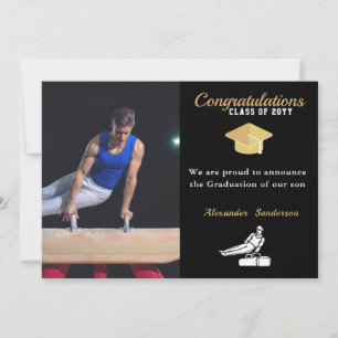 Men Gymnast写真モダン2022の卒業クラス 案内状