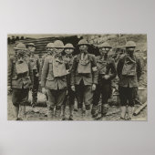 Men In Gas Mask WWI  Print ポスター (正面)