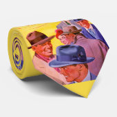 men in hats print ネクタイ (ロール)