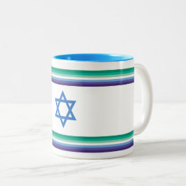 Men Loving Men Israel Pride Flag ツートーンマグカップ