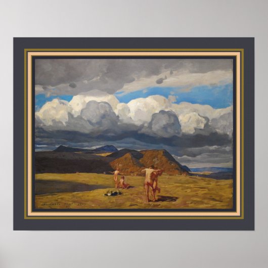 "Men & Mountains" 1909 Rockwell Kent ポスター (正面)