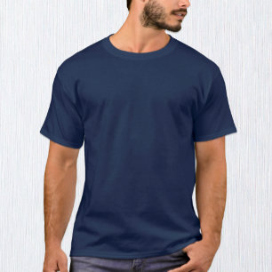Men Navy Blue Tシャツカスタマイズ/  Tシャツ