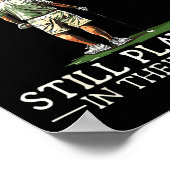 Men Play Golf Eighties 80 Funny Golfer Golfing  ポスター (角)