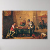 Men Playing Backgammon in a Tavern ポスター (正面)