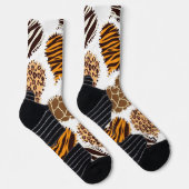 Men’s African Print Athletic Crew Socks ソックス (右)
