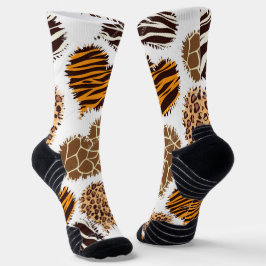 Men’s African Print Athletic Crew Socks ソックス