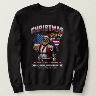 Men’s Christmas Santa Sweatshirt | Holiday Fun スウェットシャツ