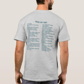 Men’s Defend Democracy T-Shirt, V2 Tシャツ (裏面)