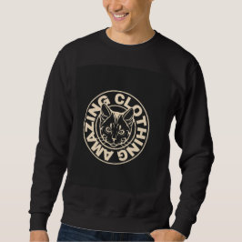 Men’s Graphic Sweatshirt Bold Cat Logo Street wear スウェットシャツ