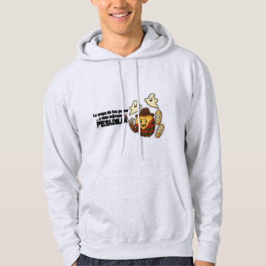 Men’s Hoodie – Freddy Arepa Nightmare Venezuela パーカ (正面)