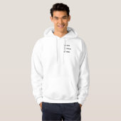 Men’s Hoodie – “Less Hustle, More Bamboo” Panda De パーカ (正面フル)