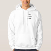 Men’s Hoodie – “Less Hustle, More Bamboo” Panda De パーカ (正面)
