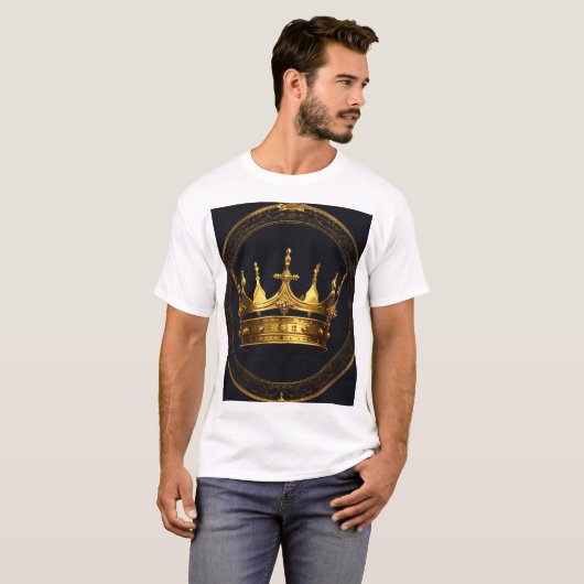 Men’s King Logo T-Shirt | Crown Royal Style Tee Tシャツ (正面フル)