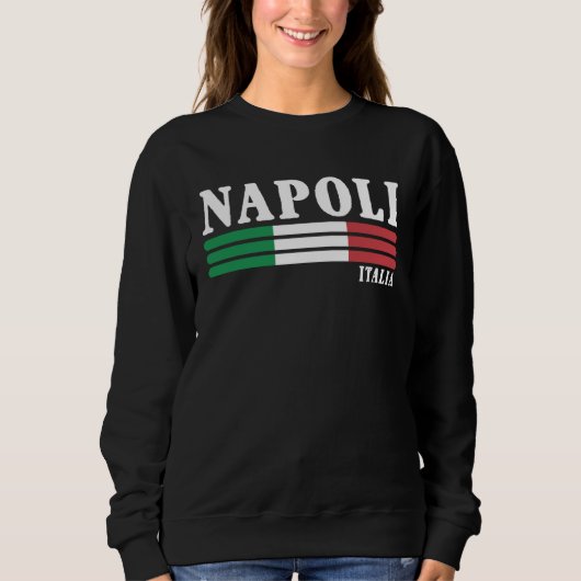 Men s Naples Italy Italian Souvenir Napoli Italia  スウェットシャツ (正面)