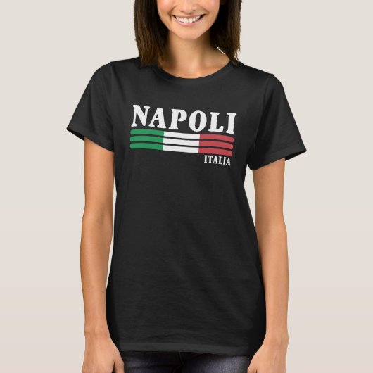 Men s Naples Italy Italian Souvenir Napoli Italia  Tシャツ (正面)