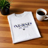 Men’s Nurse Tee With Custom Name & Establis Year トライブレンドＴシャツ