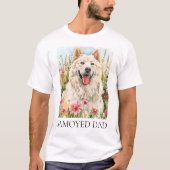 Men’s T-Shirt – Samoyed Dad Shirt for Dog Lovers Tシャツ (正面)