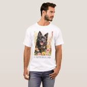 Men’s T-Shirt – Schipperke Dad Shirt for Dog Lover Tシャツ (正面フル)