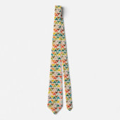 Men’s Tie with Colorful Bull Head Silhouette ネクタイ (正面)