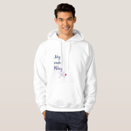 Men’s Typography Hoodie – My Own Way Quote パーカ