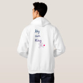 Men’s Typography Hoodie – My Own Way Quote パーカ (裏面フル)