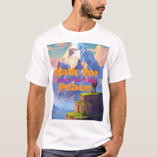 Men’s XL “Walk For Peace” T-Shirt Casual Wear Tシャツ