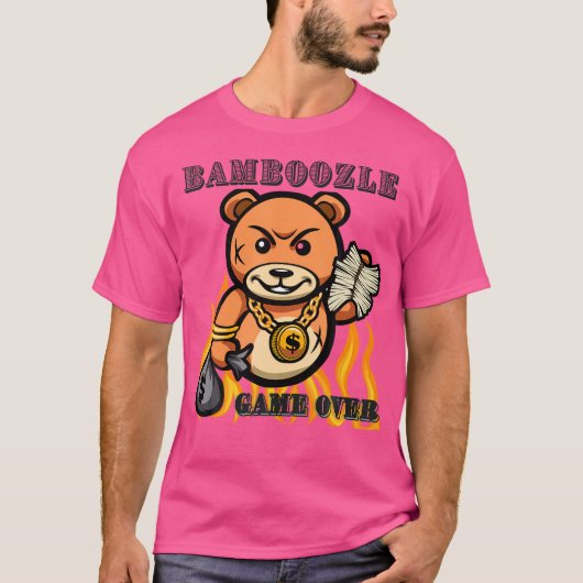 Men Shirt Funny Shirt Bear Shirtヒップホップ Tシャツ (正面)
