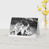 Men Skinny Dipping カード (黄色い花)