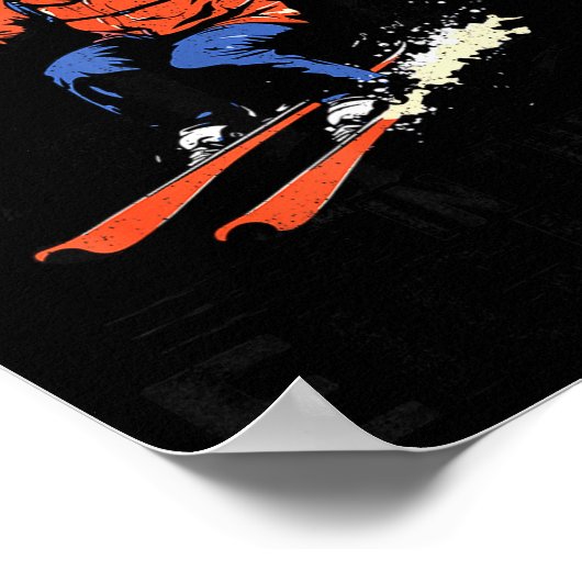 Men Still Go Skiing In Their Eighties Funny Snow S ポスター (角)