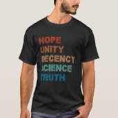Men T-Shirts - Kamala Harris Speech Hope Unity Dec Tシャツ (正面)