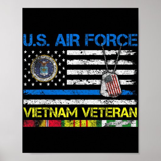 Men U.s Air Force Vietnam退役軍人, Usaf退役軍人Fl ポスター (正面)