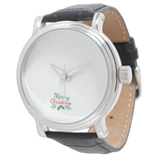 Men watch with Christmas design  腕時計