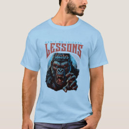 Men Wise Gorilla Lessons Learn T-Shirt Tシャツ