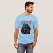 Men Wise Gorilla Lessons Learn T-Shirt Tシャツ (正面フル)
