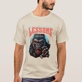 Men Wise Gorilla Lessons Learn T-Shirt Tシャツ