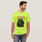 Men Wise Gorilla Lessons Learn T-Shirt Tシャツ (正面フル)