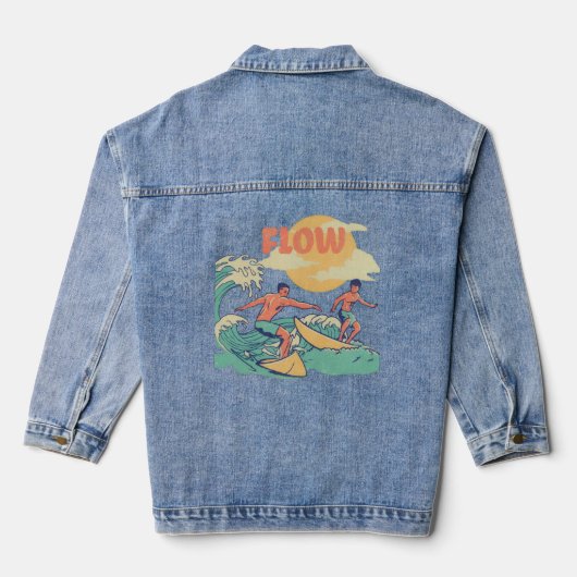 Men/Women Energy Flow Denim Jacket デニムジャケット (裏面)