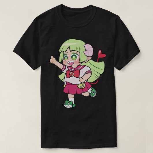 Men Women Mairimashita Iruma-Kun Valac Clara Chibi Tシャツ (デザイン正面)