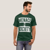 『MENACE II SOCIETY』おもしろい Tシャツ (正面フル)