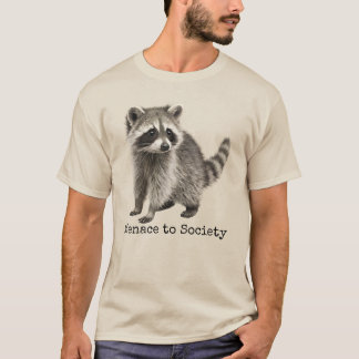 Menace To Society, Funny Feral Raccoon Meme Tシャツ