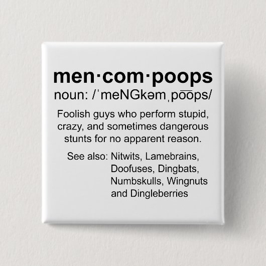 Mencomopsの定義 缶バッジ (正面)