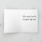 Mended with Love Greeting Card – Patchwork Heart カード (内部)