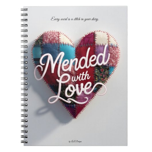 Mended with Love Journal – Write What Heals You ノートブック (正面)